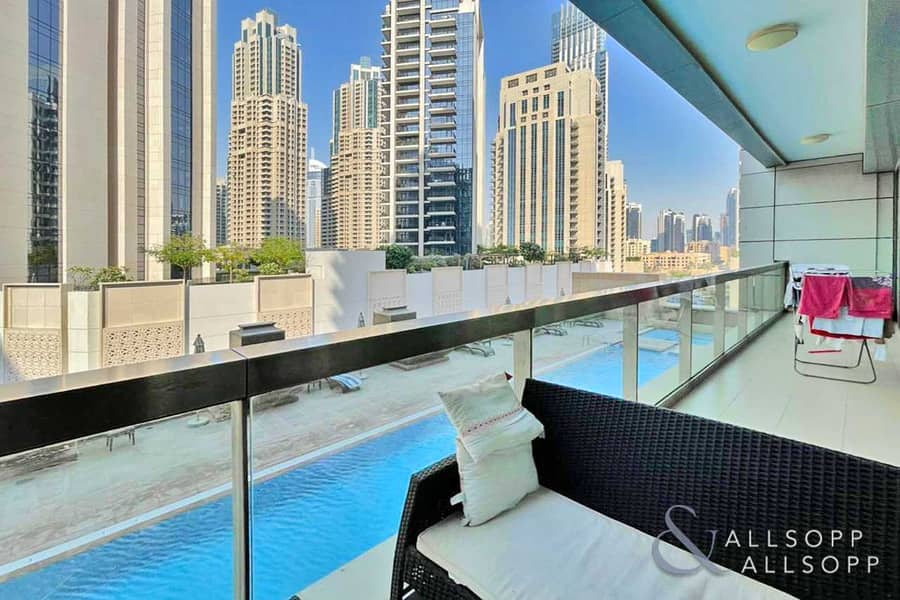Pool Views | Large Balcony | Two Bedrooms