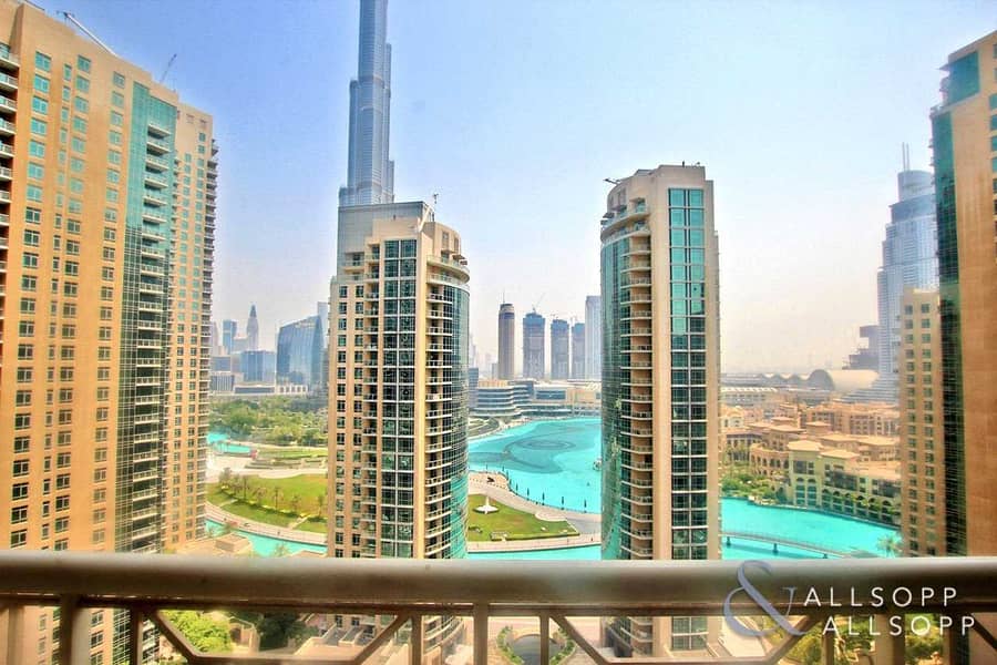 2 1Bed + Study | Full Fountain And Burj View