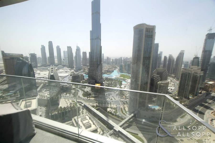 12 4 Bed + Maids | Full Burj View | Serviced