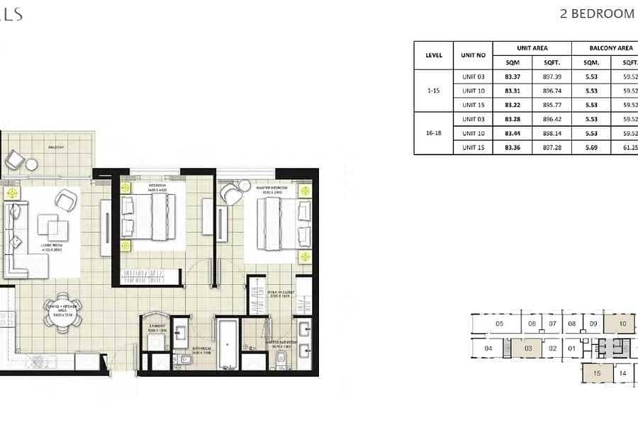 12 Med Size  Apartment Ideal for Small Family