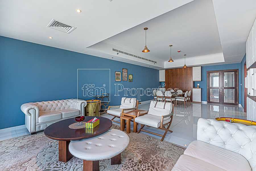 5 Large 3 bed+Family room+maids+Laundry | Sea view