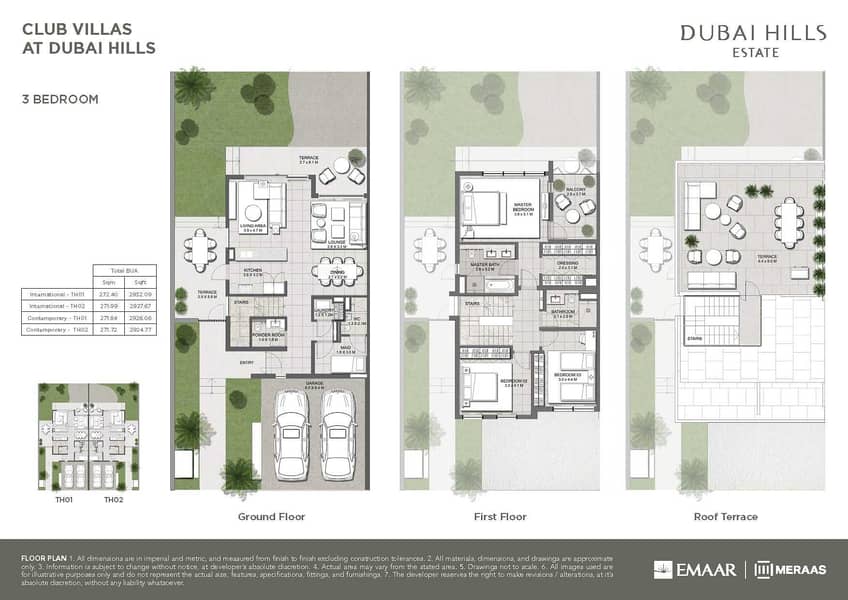 15 Dubai Downtown and Golf Views | 3 Bedroom