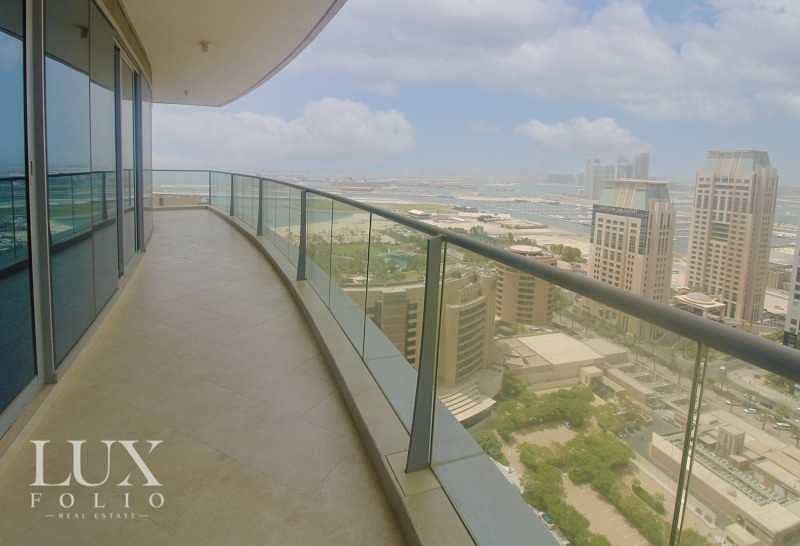 2 Full Sea/ Palm View | Spacious | Unfurnished