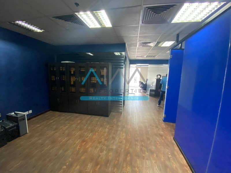 Fully Furnished | Partitioned Fitted Office for rent | Business Bay Dubai