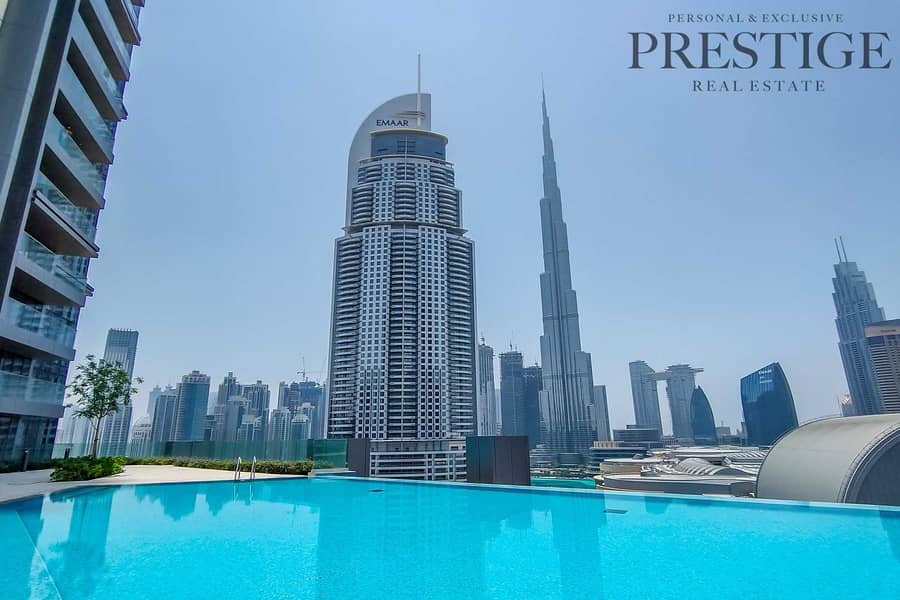 25 3 Bed + Maid 04 | Burj Khalifa View |  High Floor