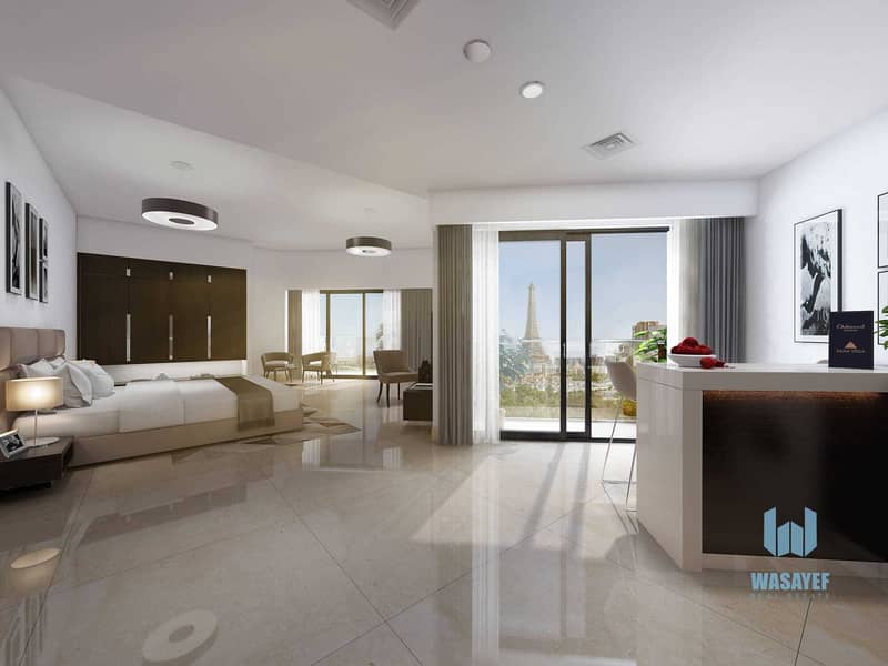 3 Studio and 1 bedroom apt in the PYRAMID of Dubai. 8% return guarantee per year!