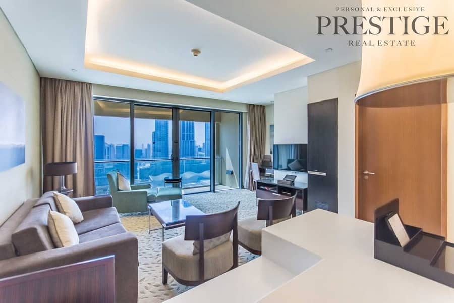 2 Exclusive 1Bed Address Dubai Mall  | In Hotel Pool