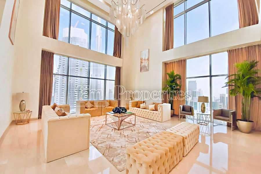 Luxury Duplex Penthouse | Panoramic Burj View