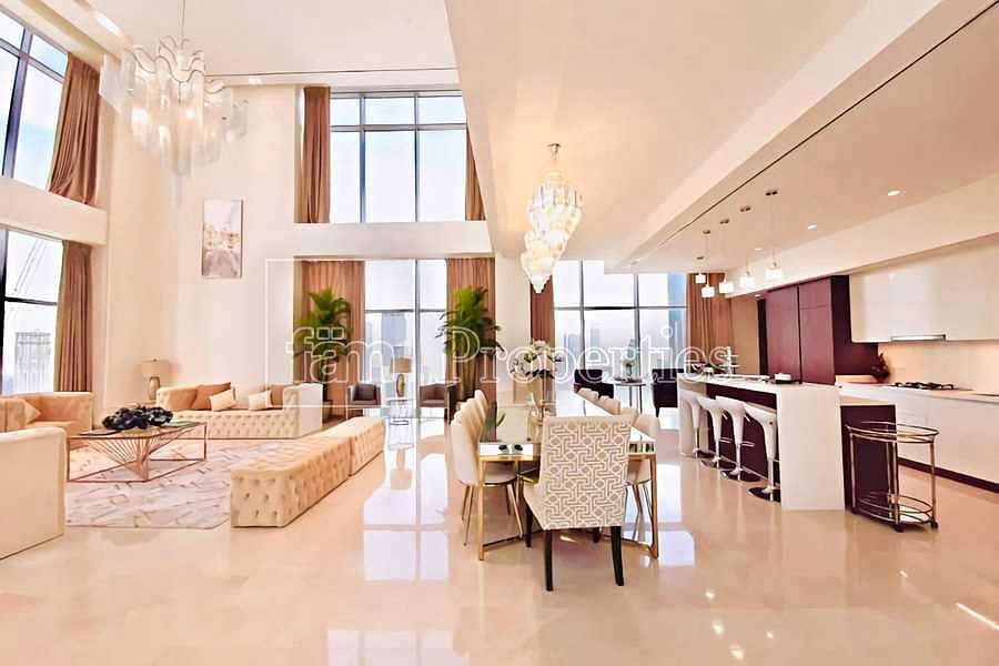 3 Luxury Duplex Penthouse | Panoramic Burj View