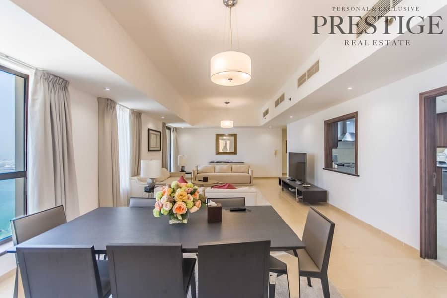 4 4 beds | high floor | sea view | JBR for sale