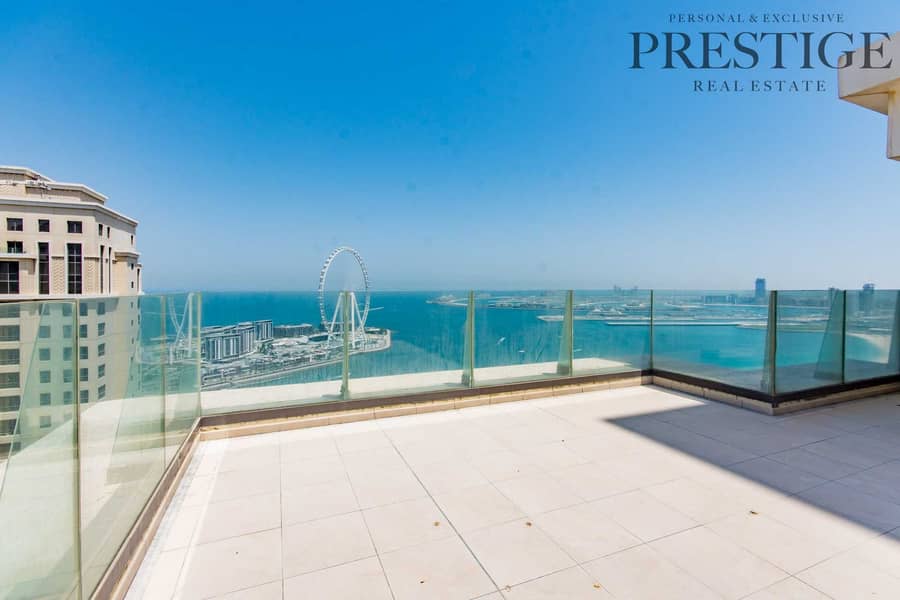 6 4 beds | high floor | sea view | JBR for sale
