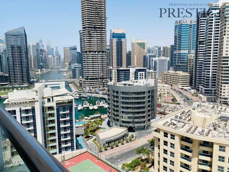 Unfurnished 1 Bed |Full Marina View| For Rent