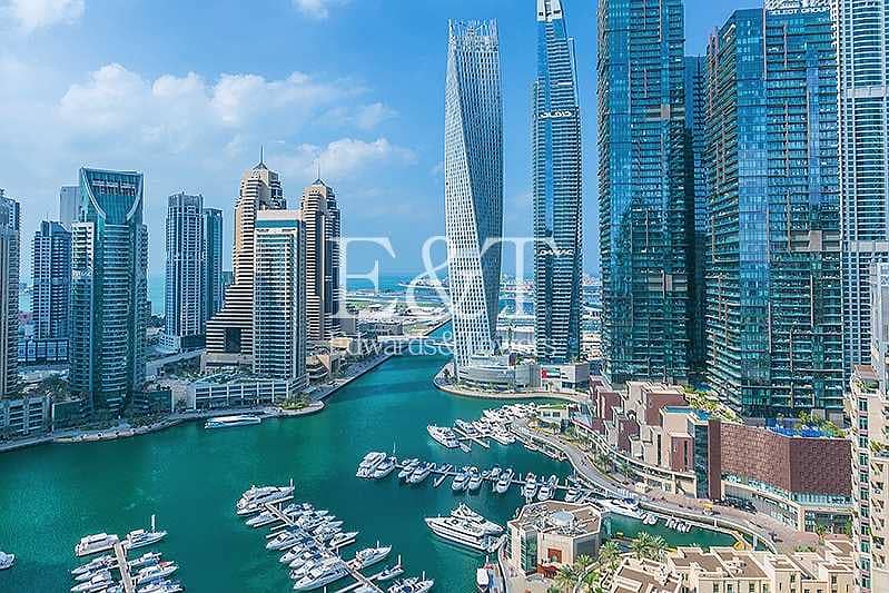 Full Marina View|High Floor|Vacant|Unfurnished