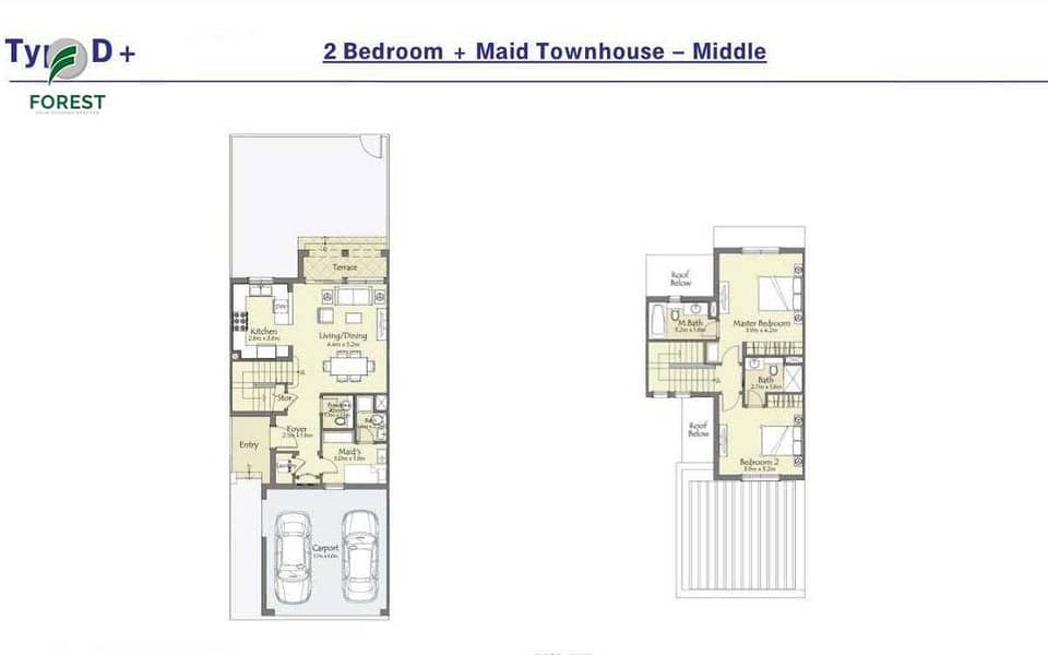 12 Huge layout | 2 Beds + Maids| Single Row