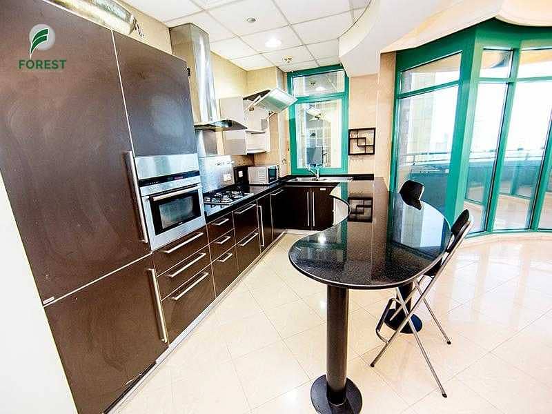 6 Partly Furnished | Spacious 2BR Apt | Mid Floor