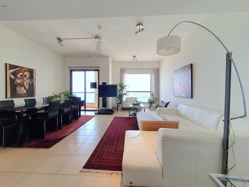 3 Amazing Fully Furnished | 3 Beds | Full Sea View