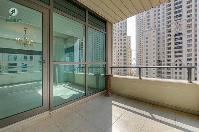 6 Amazing | 2BR with Sea and Marina View|High Floor