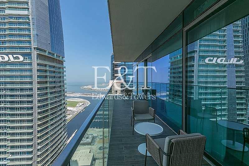 2 Luxury Large 3BR+Maids|Full Marina View|High Floor