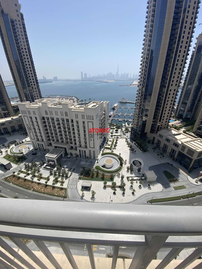 4 Full sea+burj khalifa view- 2 bedroom apartment for rent
