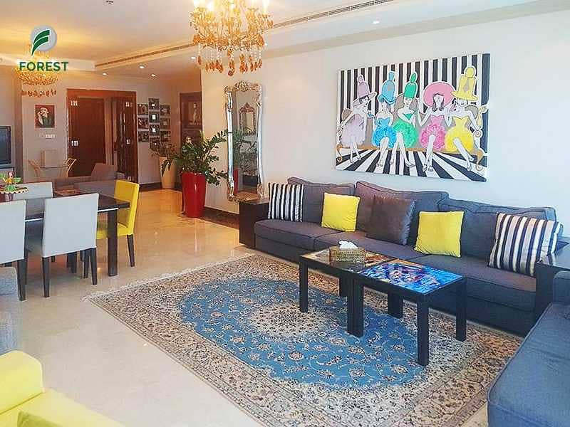 Beautiful Sea View | 3BR + M Apt | Fully Furnished