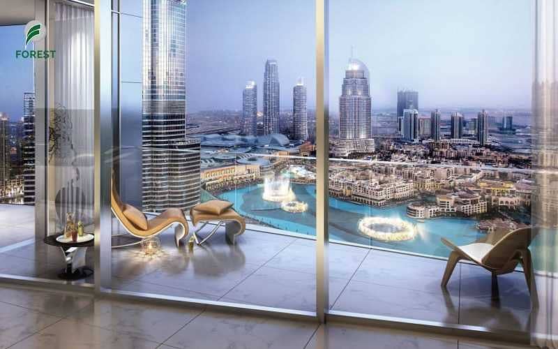 2 Amazing Burj Fountain Views | Half Floor Penthouse