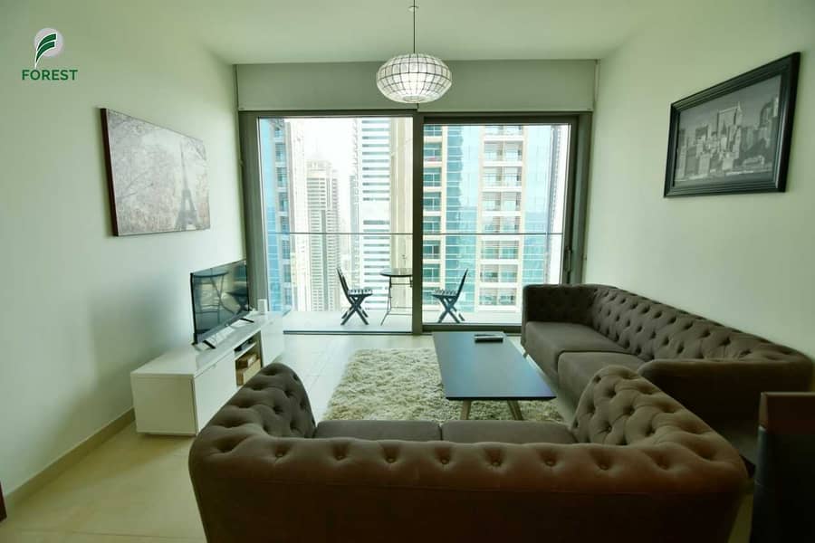 High Floor | Furnished | 1 BR | Golf Course View