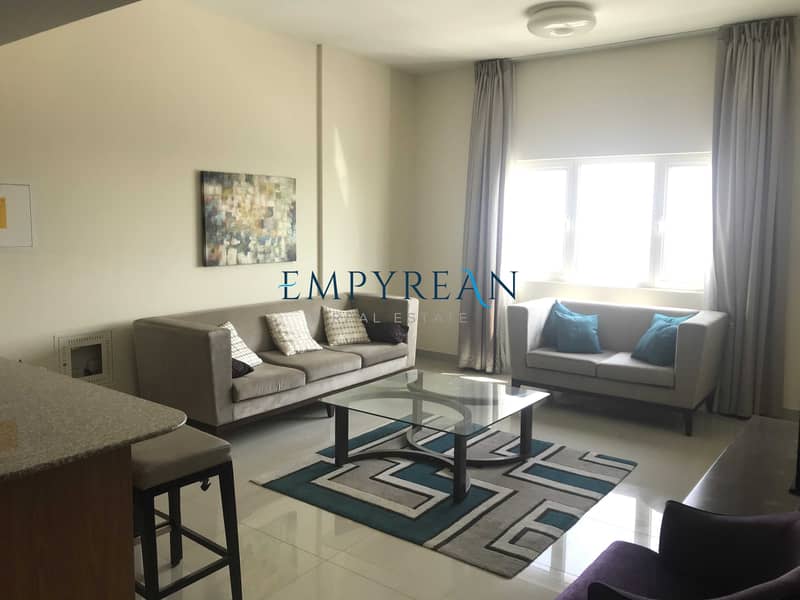 NICE FURNISHED 1BR WITH BALCONY IN DOWNTOWN JABEL ALI NEAR METRO