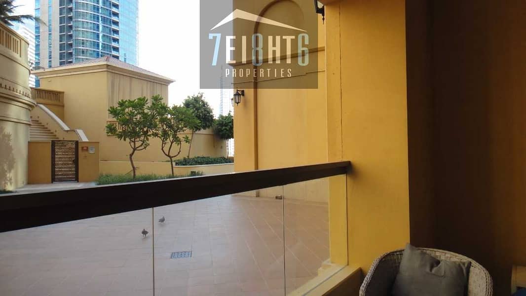 13 Fully furnished: 1 Bedroom GARDEN VIEW apartment for rent in JBR