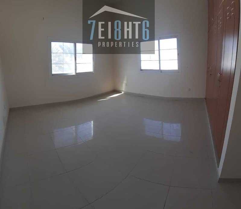 3 Outstanding property:  4 b/r good quality semi-independent villa + maids room + large garden for rent in Barsha 3