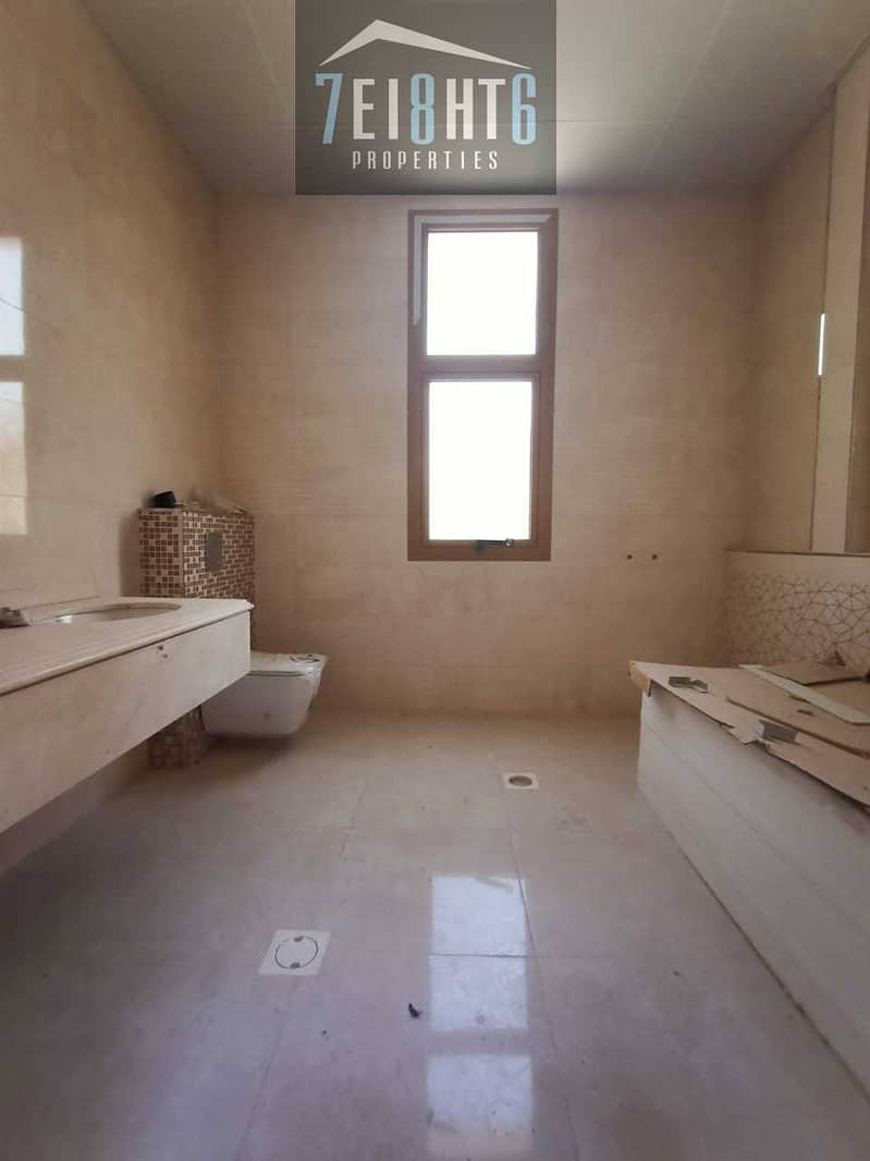 5 Excellent quality: 5 b/r indep BRAND NEW villa + maids room + LIFT + large landscaped garden for rent in Khawaneej 1