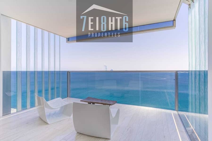 10 Luxury beach front penthouse: 4 b/r fully furnished brand new  property with panoramic sea view