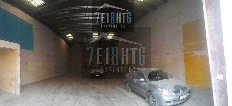 4 000 sq ft warehouse high ceilings fire fighting equipment emergency exit car parking