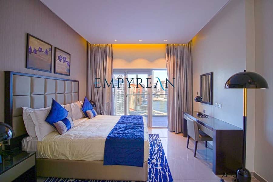 10 Fully Furnished 1BR | With Balcony | Pool view