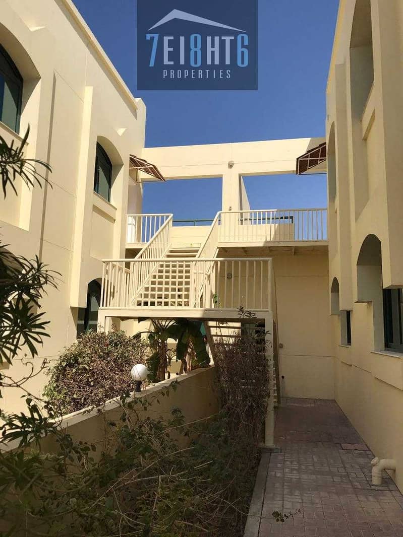 7 Highly spacious: 3 b/r semi-independent DUPLEX villas + fitted kitchen + sharing s/pool + landscaped garden