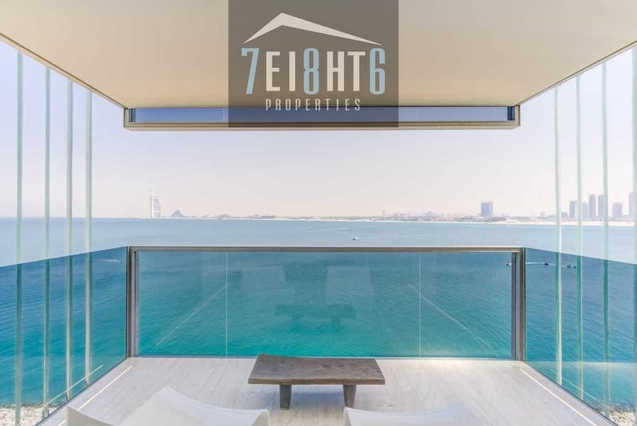 10 Luxury beach front penthouse: 4 b/r fully furnished penthouse with beach view + maids room