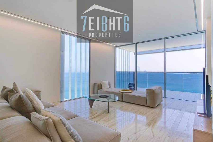 11 Luxury beach front penthouse: 4 b/r fully furnished penthouse with beach view + maids room