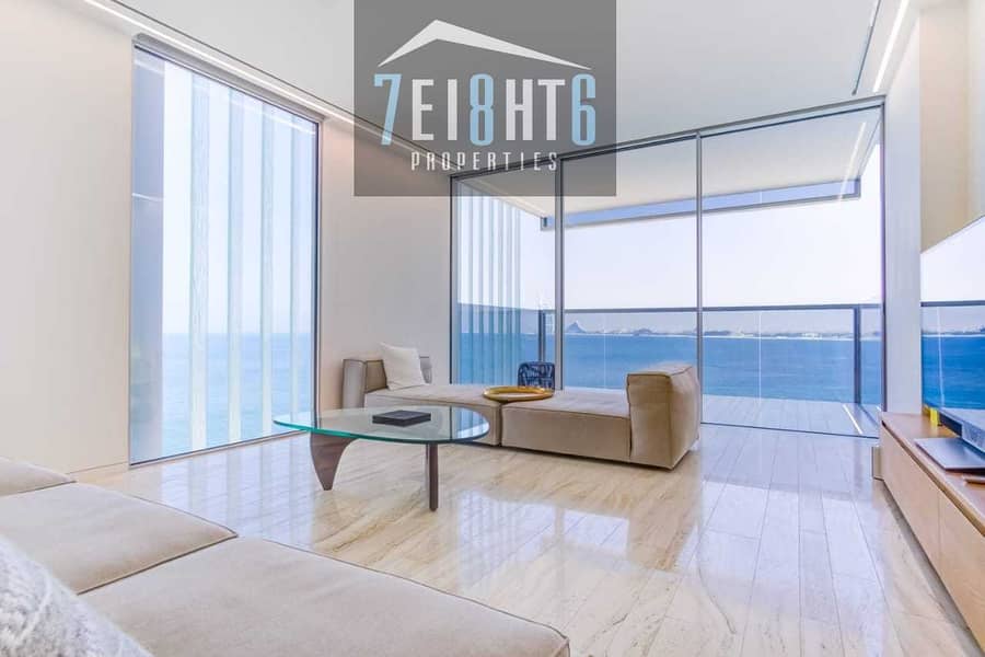 15 Luxury beach front penthouse: 4 b/r fully furnished penthouse with beach view + maids room