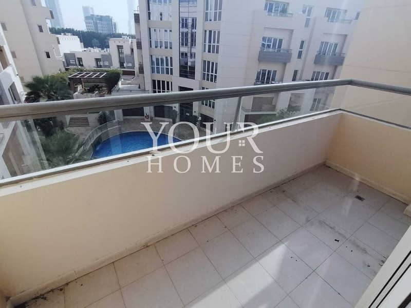 12 HM | Pool View 1BHK Apartment for Rent