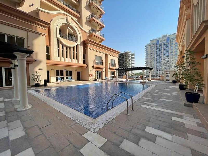 شقة في طراز البحر المتوسط،مساكن القناه المائية غرب،مدينة دبي الرياضية 1 غرفة 42000 درهم - 5207389