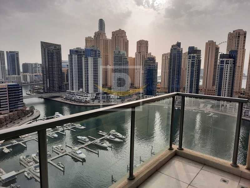 2 Full Marina View | Dubai Marina Water Front Living 2B/R+Maid's | VIP