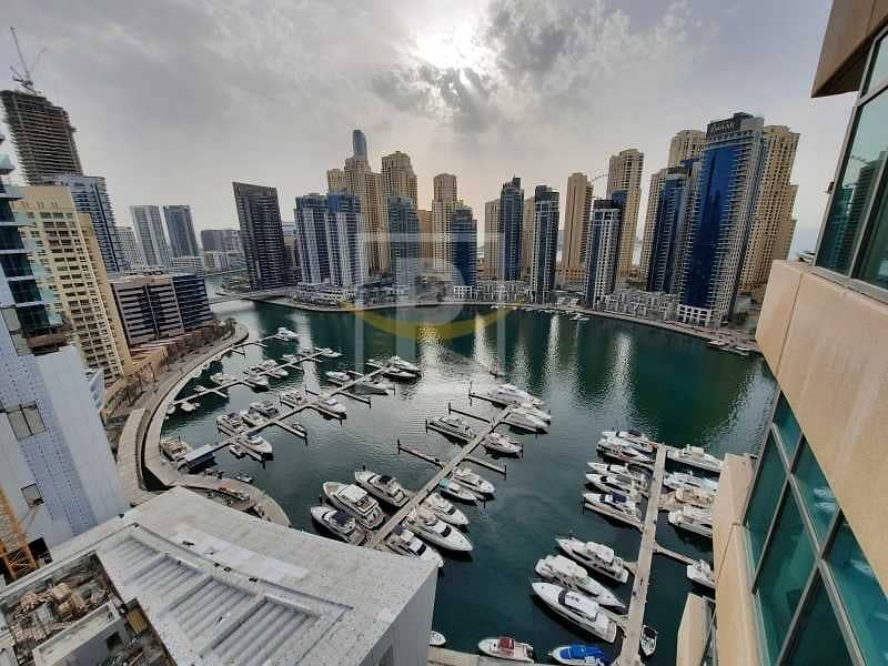 12 Full Marina View | Dubai Marina Water Front Living 2B/R+Maid's | VIP