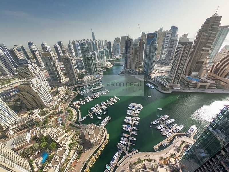 3 Full Marina View| Best and Rare Layout 2BR |Rented