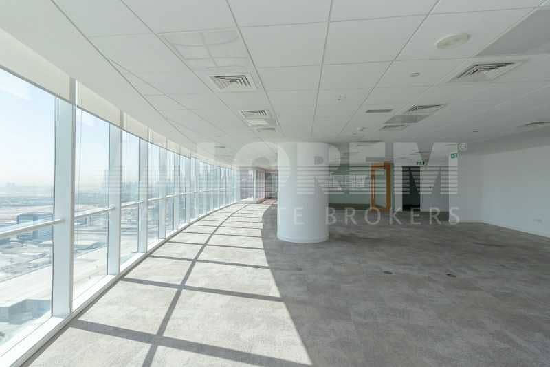 3 Panoramic view| Full floor|Fitted|Partitions|  Chiller Free