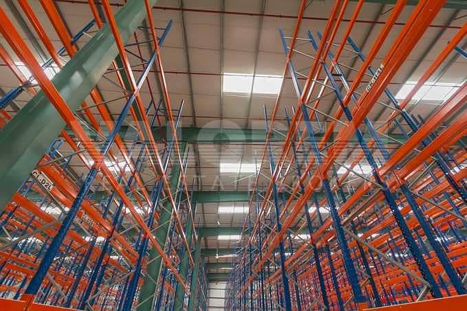 11 Warehouse with Racks for Storage and Logistics in JAFZA