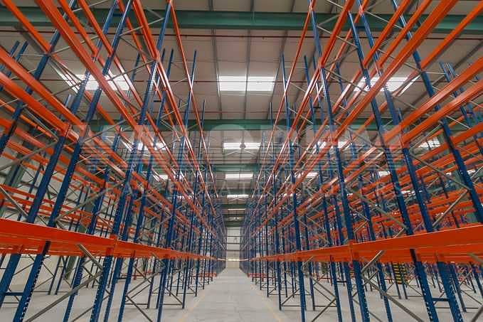 12 Warehouse with Racks for Storage and Logistics in JAFZA