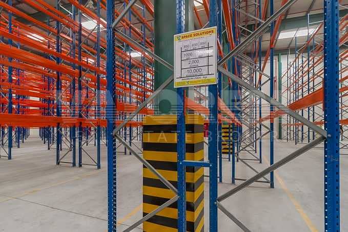 13 Warehouse with Racks for Storage and Logistics in JAFZA
