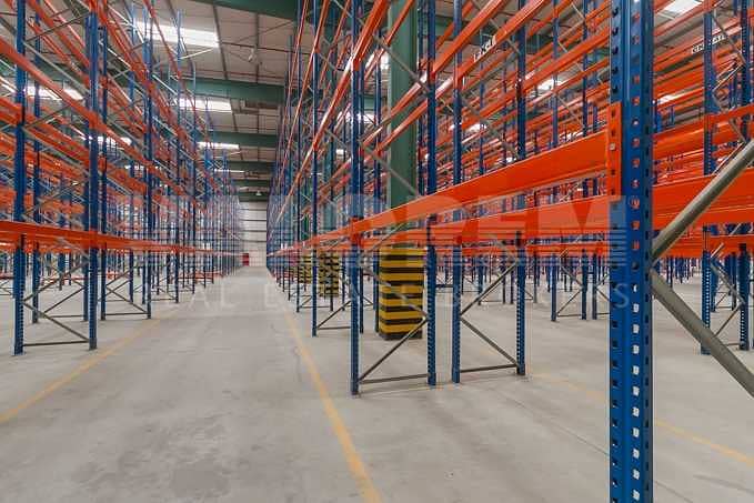 14 Warehouse with Racks for Storage and Logistics in JAFZA