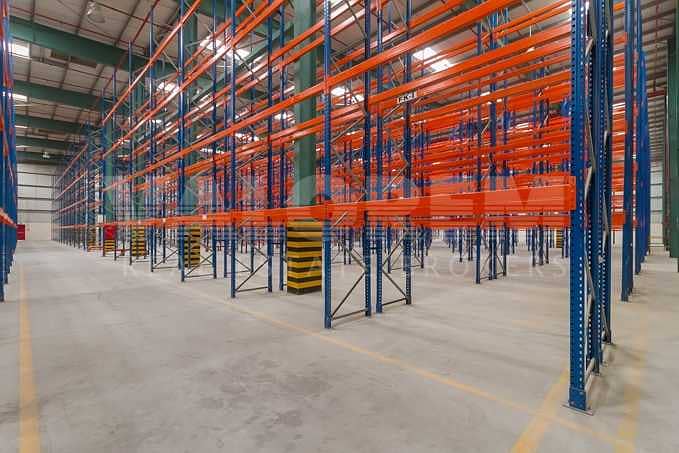 15 Warehouse with Racks for Storage and Logistics in JAFZA