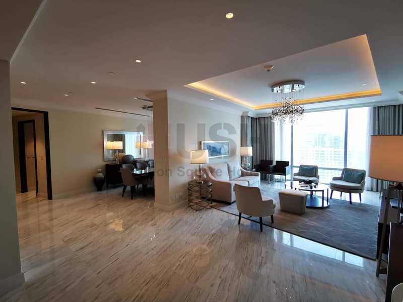 3 Sky Collection 4BR + Maid Burj & Fountain View