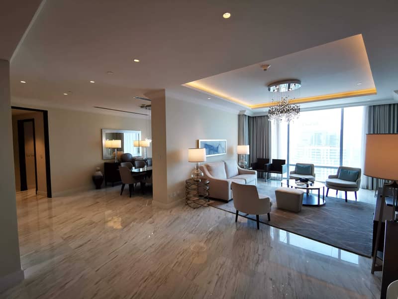 High Floor | Sky Collection | 4BR + Maids | Full Burj Khalifa and Fountain View